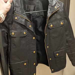 J Crew black Downtown Field Jacket Petite Medium